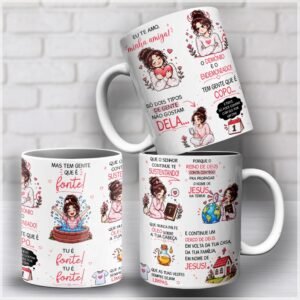 Sublimação Caneca Eu Te Amo Minha Amiga 2 Tipos De Gente