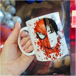Sublimação Caneca Jungkook No Aranhaverso (Homem Aranha)