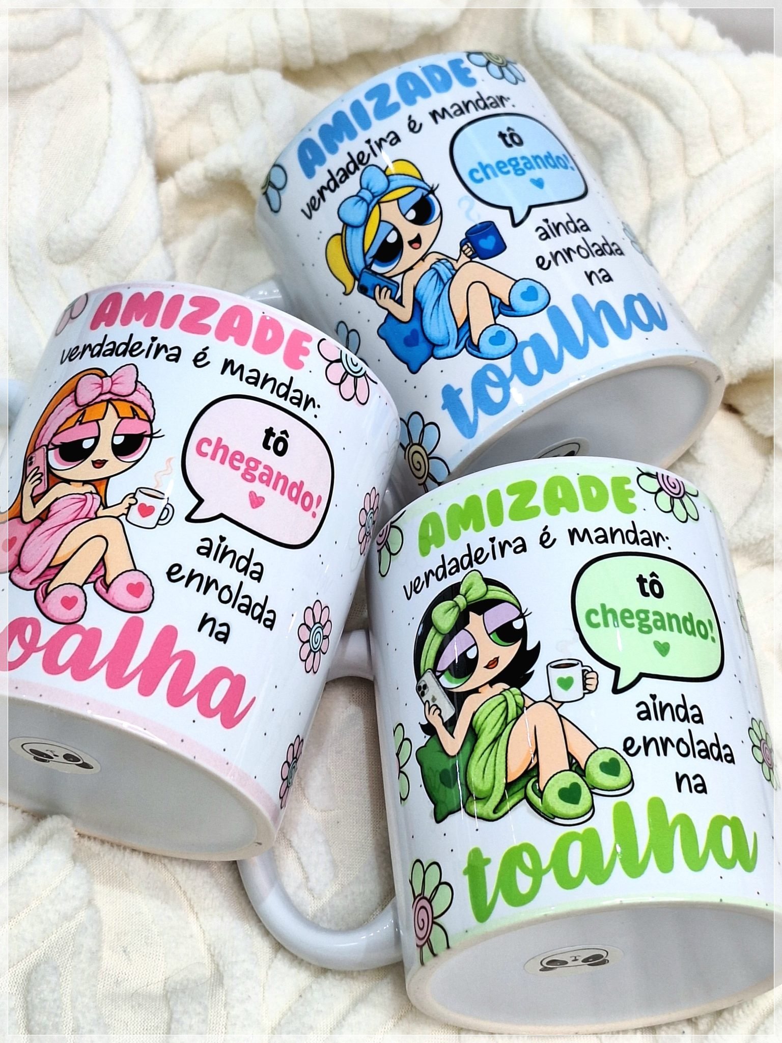 Sublimação Caneca Meninas Poderosas Toalha