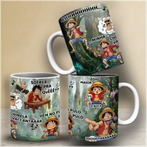 Sublimação Caneca One Piece Luffy Skypea