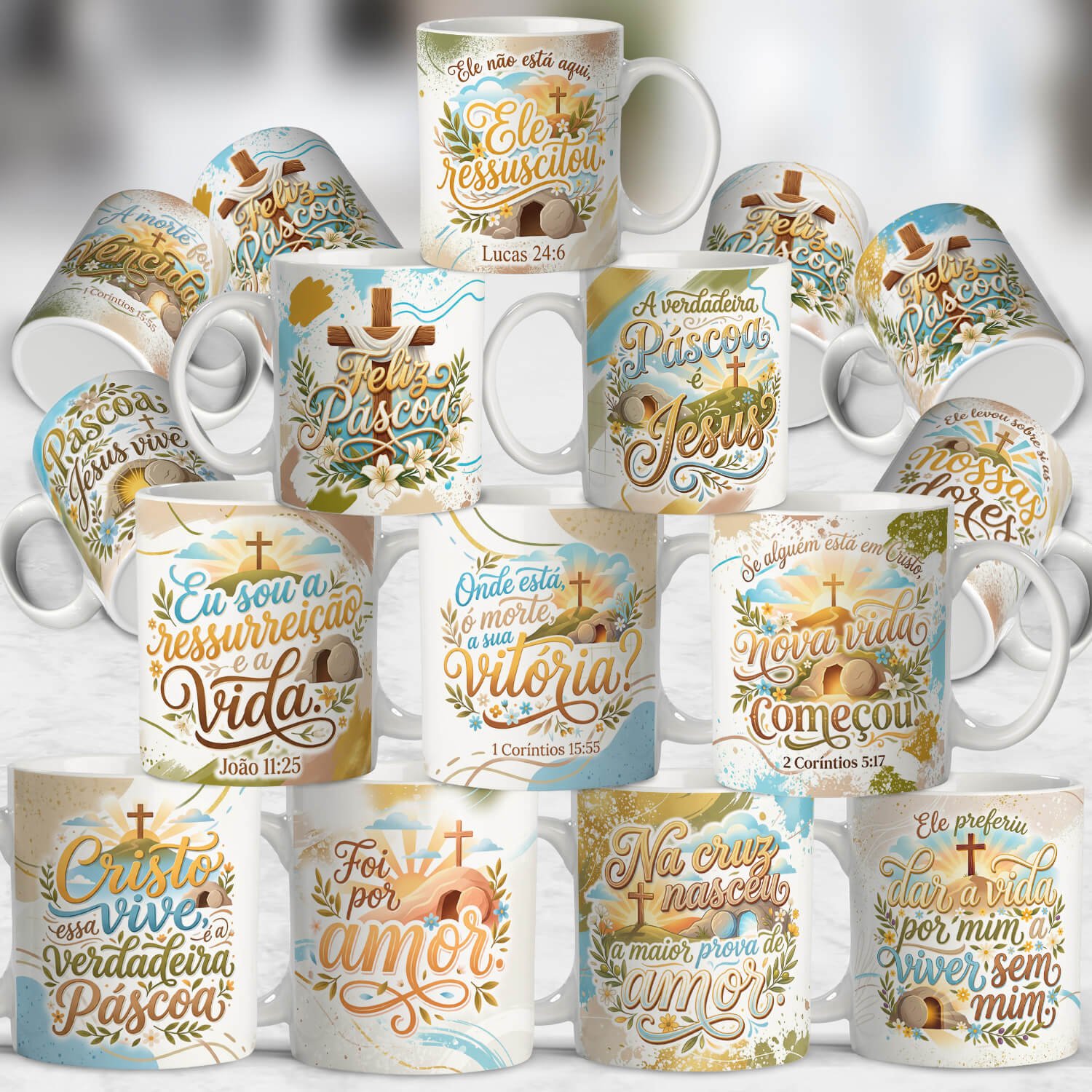 Sublimação Caneca Páscoa 2.0
