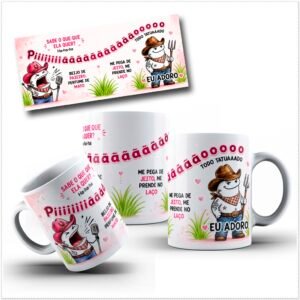 Sublimação Caneca Piiião Todo Tatuado