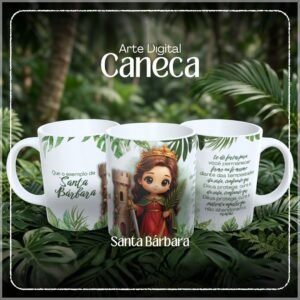Sublimação Caneca Santa Barbára