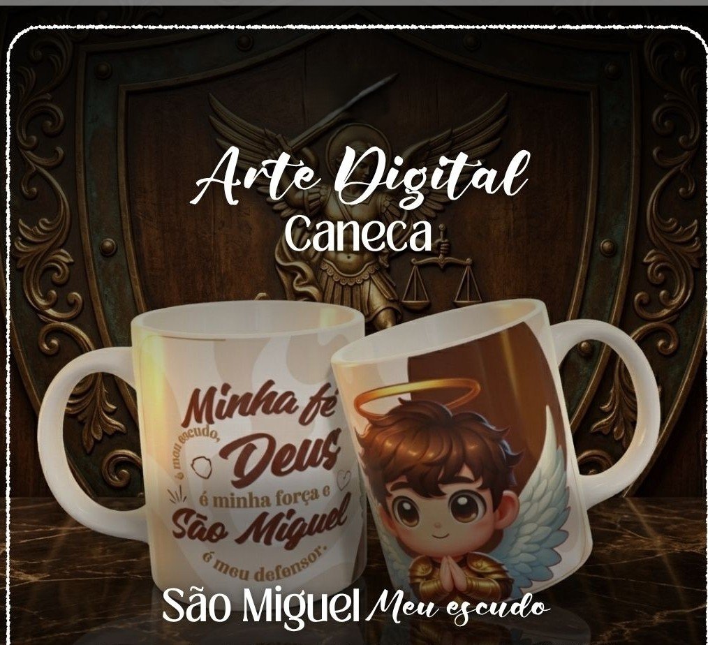 Sublimação Caneca São Miguel Arcanjo 2