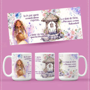 Sublimação Caneca Tu és Por Quem Minha Alma Esperou