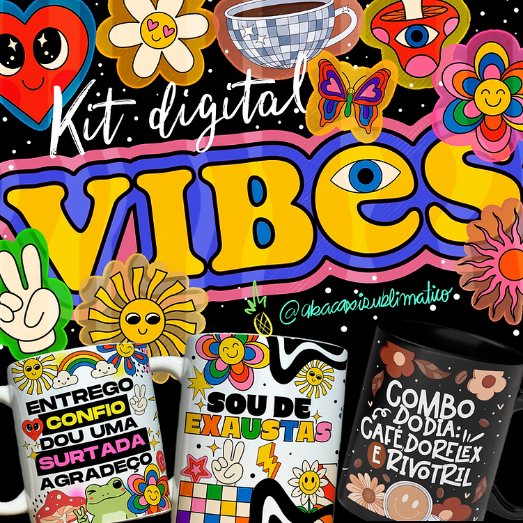 Sublimação Caneca Vibes Vol 3