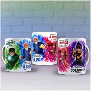 Sublimação Caneca Yuyu Hakusho Eu Fico Louco