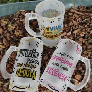 Sublimação Caneca De Chopp Frases