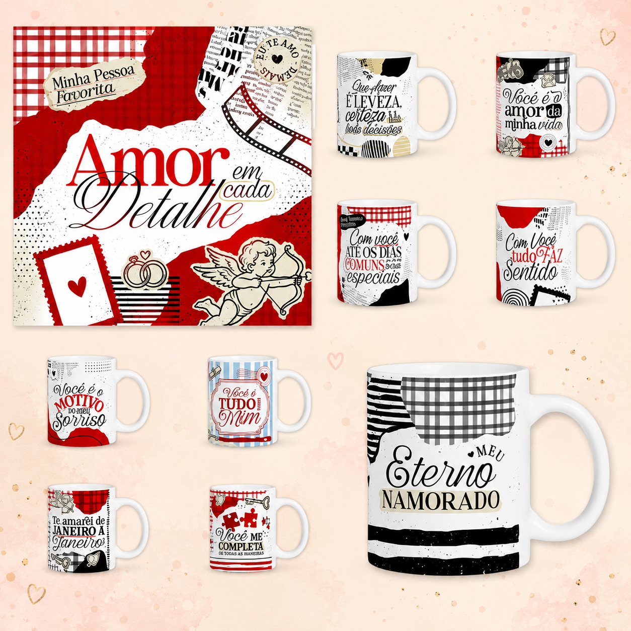 Sublimação Canecas Amor Em Detalhes