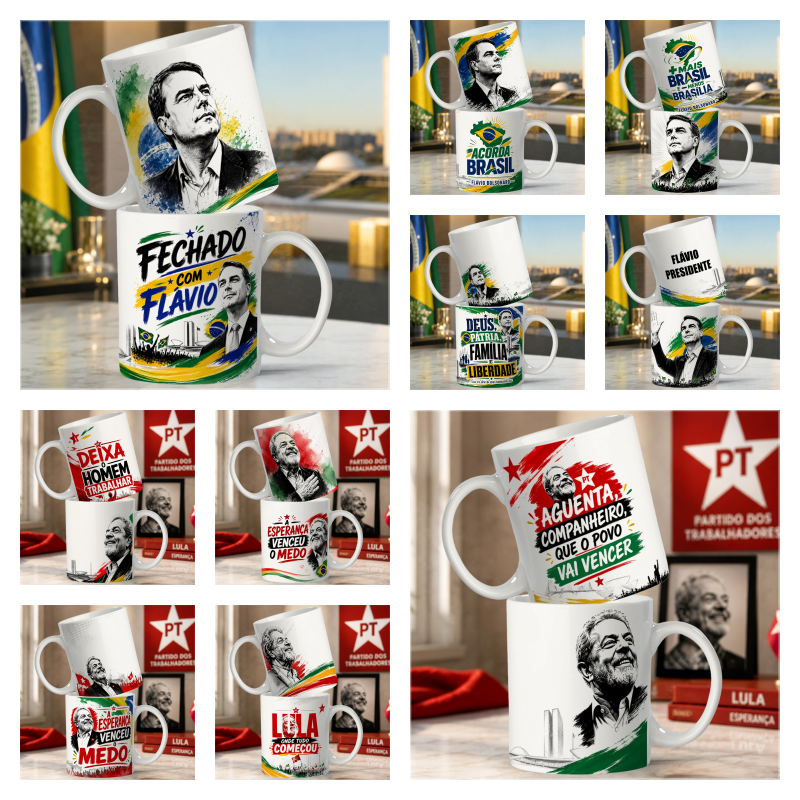 Sublimação Canecas Politicos 26