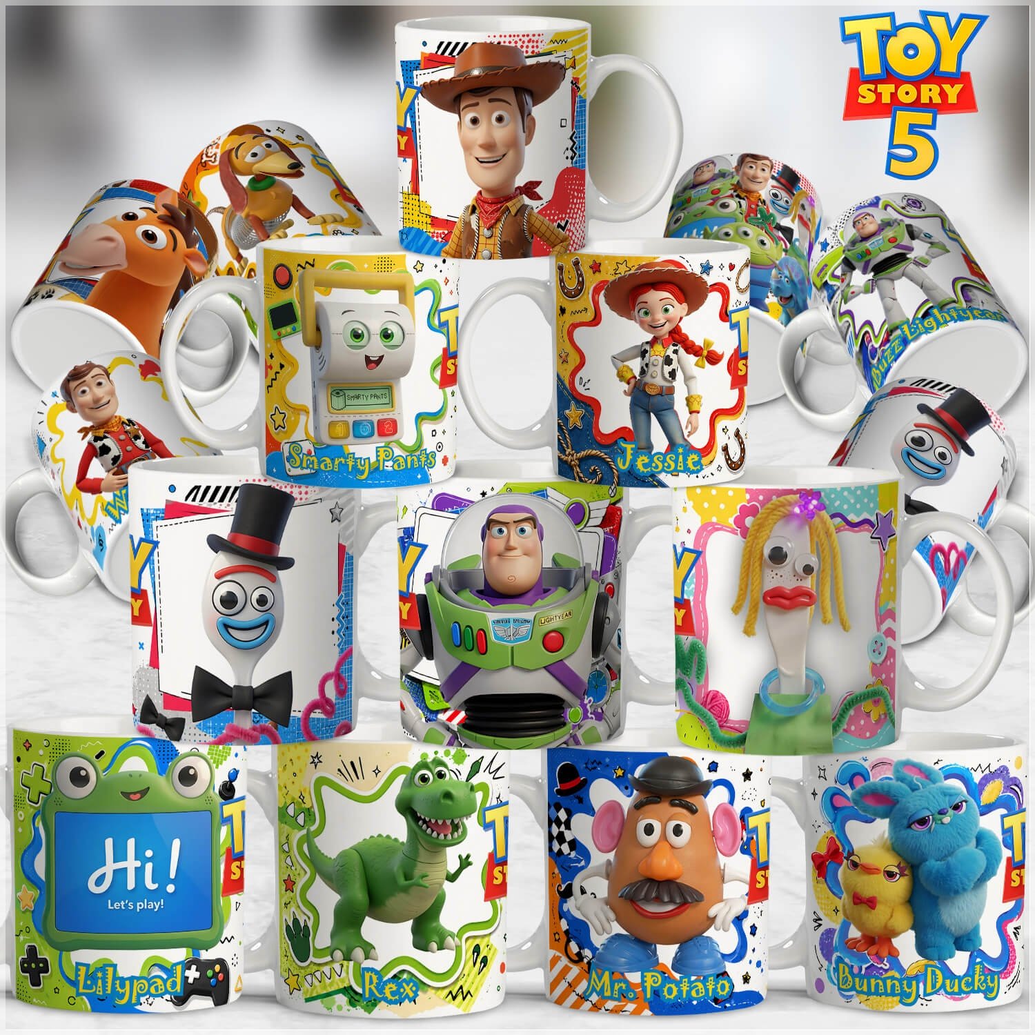 Sublimação Canecas Toy Story 5