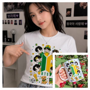Sublimação Coleção Bts Brasil Copa Do Mundo