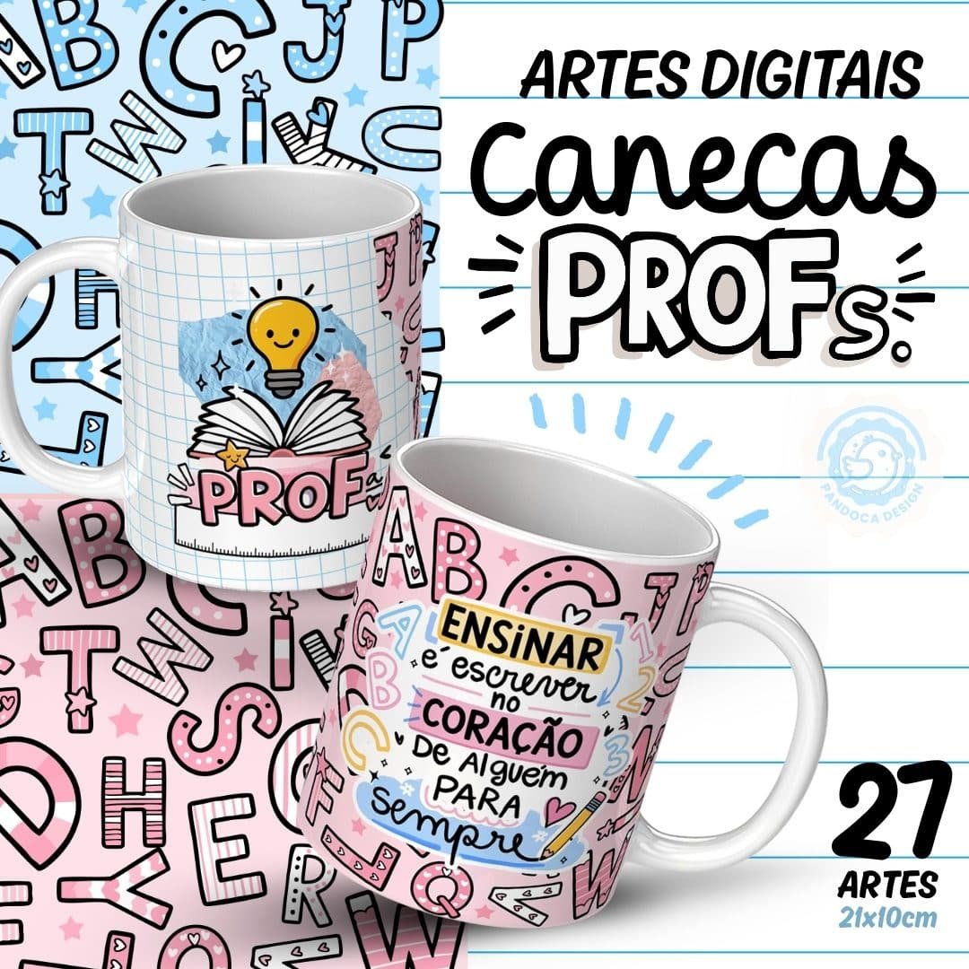 Sublimação Combo Canecas Pack Prof Dia Dos Professores 1
