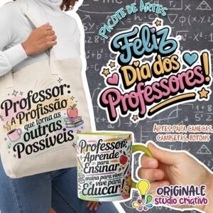 Sublimação Kit Combo Mini Pack – Frases Inspiradoras Dia Dos Professores 3
